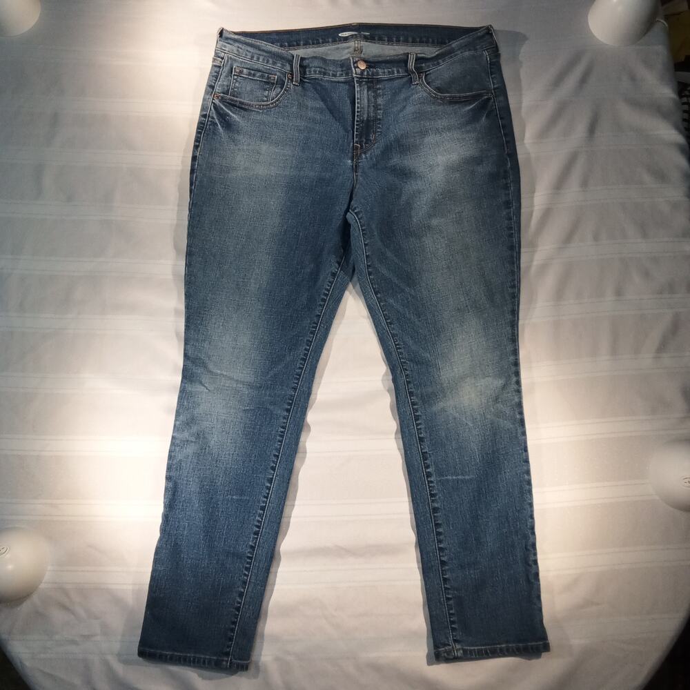Old Navy Women’s Original Skinny Jeans‎ Size 16 Blue Medium Wash Stretch Denim